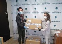 CSIF recibe una primera donación de cien pantallas protectoras para trabajadores de residencias de Madrid