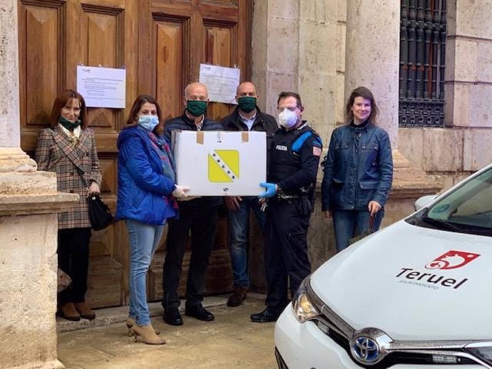 Contratas Ancar SL dona 1.000 mascarillas  al Ayuntamiento de Teruel