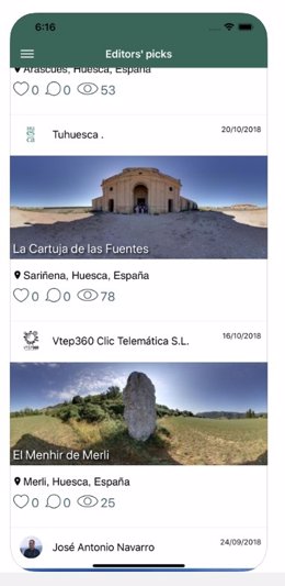 App para aver imágenes de la Magia de Huesca