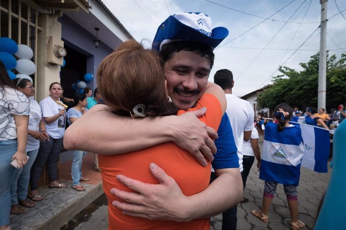 Un preso político tras ser liberado en Nicaragua