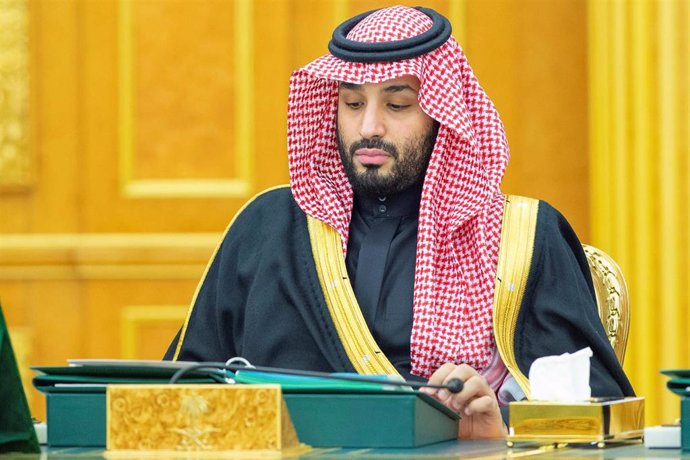 25 February 2020, Saudi Arabia, Riyadh: Saudi Crown Prince Mohammad Bin Salman Al Saud attends a meeting of the Saudi cabinet. Photo: -/Saudi Press Agency/dpa