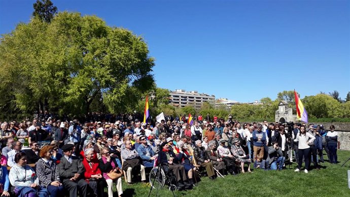 Homenaje celebrado en 2019 a los fusilados en Navarra durante la Guerra Civil