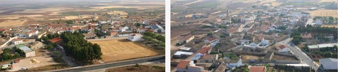 Vista aérea de Golosalvo (Albacete)