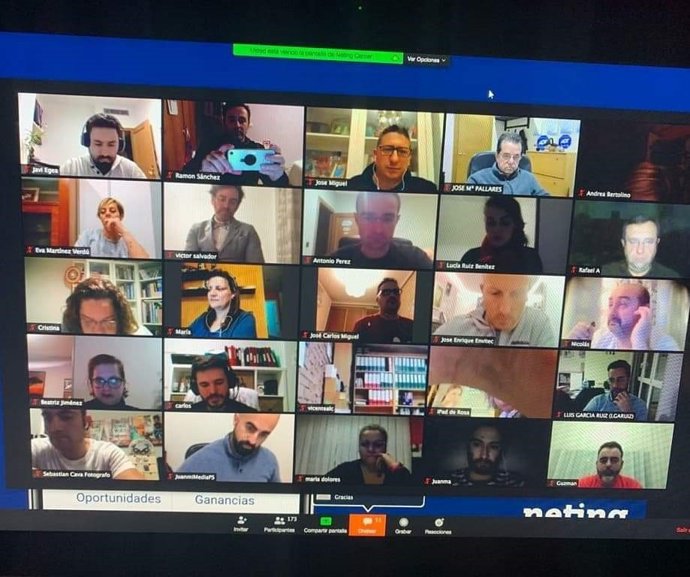 Una las formaciones online en la que participaron más de un centenar de personas