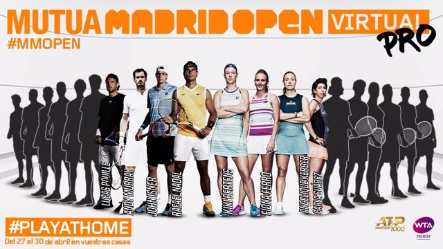 Tenis.- Rafa Nadal se apunta al Mutua Madrid Open Virtual Pro