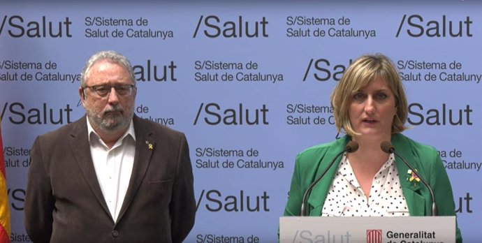 Roda de premsa telemtica de la consellera de Salut de la Generalitat, Alba Vergés, i el secretari de Salut Pública, Joan Guix, l'11/4/2020, sobre coronavirus