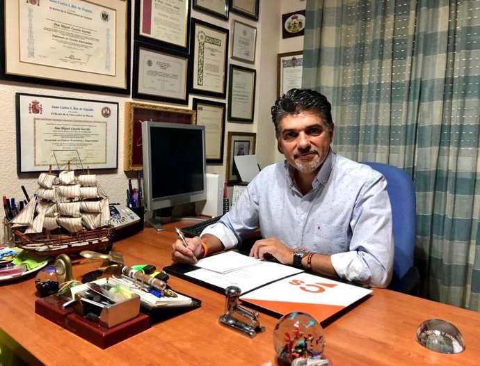 El portavoz del Grupo Municipal de Ciudadanos (Cs) en el Ayuntamiento de Almería, Miguel Cazorla.