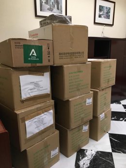 La Junta de Andalucía entrega 18.600 mascarillas a la Diputación de Córdoba imagen de archivo
