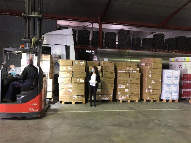 LLEGA A LOGROÑO  MATERIAL SANITARIO PROCEDENTE DE CHINA