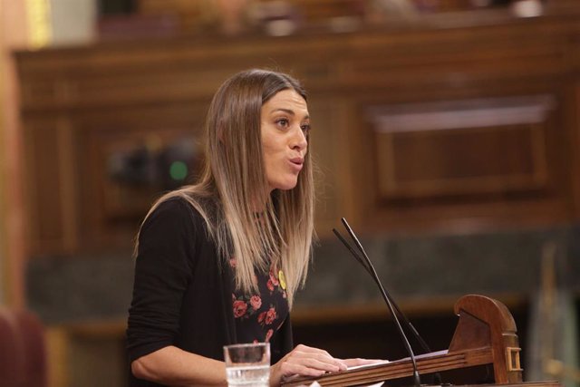 Vicepresidenta del Partido Demócrata Europeo Catalán, Míriam Nogueras, interviene sesión Plenaria en el Congreso de los Diputados el 11 de febrero de 2020. (Foto de archivo).