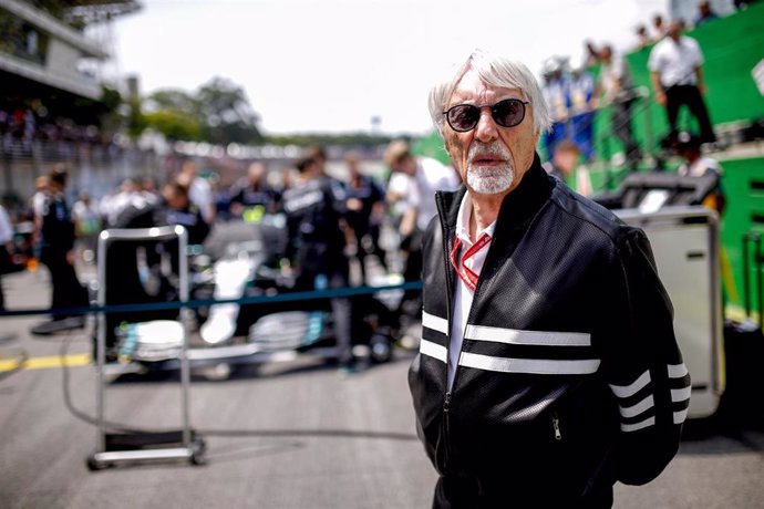 Bernie Ecclestone, durante un Gran Premio de Fórmula 1.