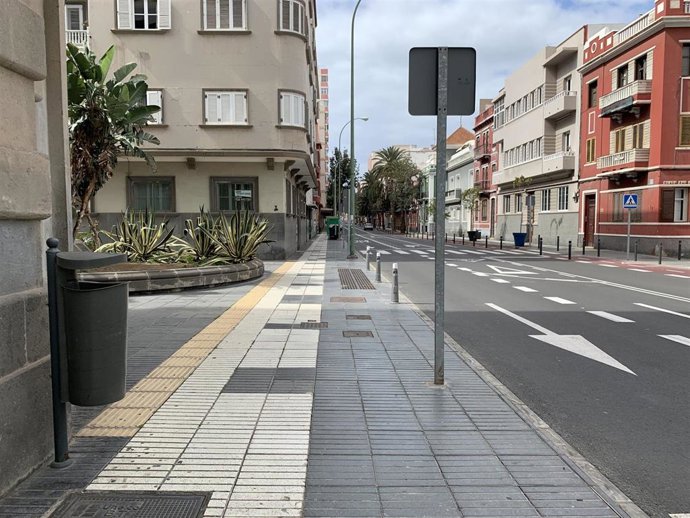 Una Calle de Las Palmas de Gran Canaria durante el Estado de Alarma