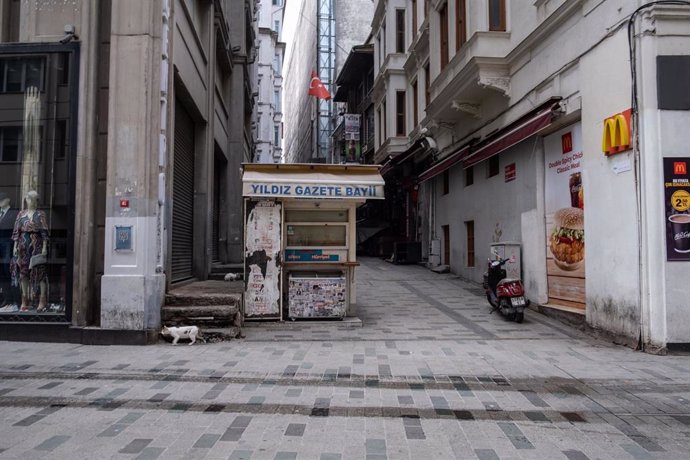 Una calle de Estambul, en Turquía, durante la pandemia de coronavirus