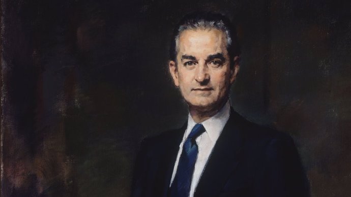 Retrato de Landelino Lavilla en el Congreso