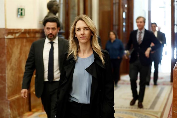 La portavoz del Partido Popular en el Congreso, Cayetana Álvarez de Toledo, a su llegada al Congreso de los Diputados.