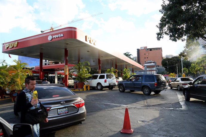 Gasolinera de PDVSA en Caracas