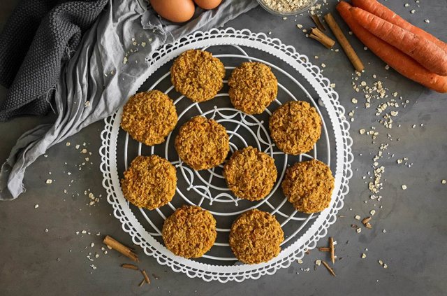 Galletas de avena y zanahoria de Directo al paladar
