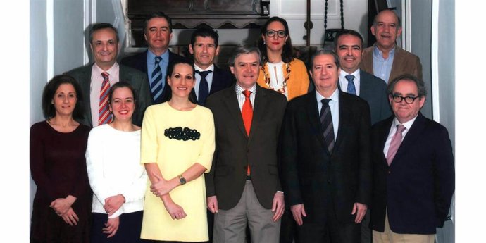 Imagen de la Junta Directiva del Colegio Notarial de Andalucía. 