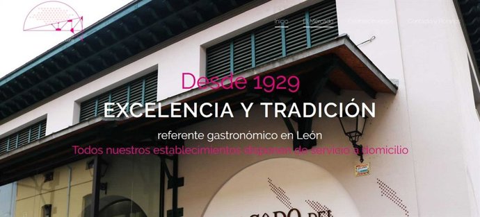 Captura de la nueva web del Mercado del Conde Luna de León.