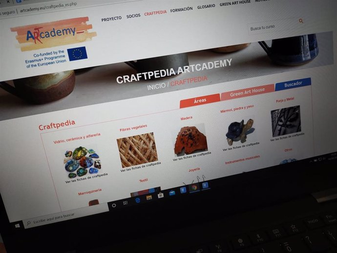 Web donde se incluye CraftPedia, primera enciclopedia virtual europea de artes y oficios