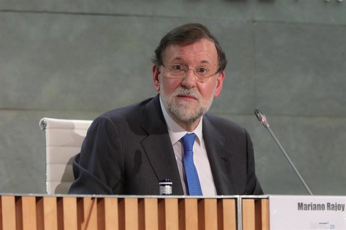 El expresidente del Gobierno Mariano Rajoy durante la presentación de su libro, en diciembre de 2019.