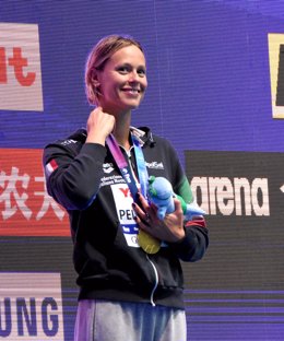 Federica Pellegrini gana el oro en los 200 libres del Mundial de 2019, celebrado en Gwangju, Corea del Sur