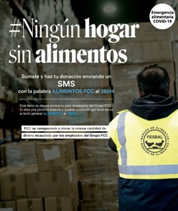 Coronavirus.- FCC pone en marcha entre sus empleados la campaña solidaria 'Ningú