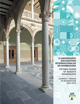 Portada de la publicación sobre el 15 aniversario de los encuentros internacionales de la UNIA sobre Biomedicina