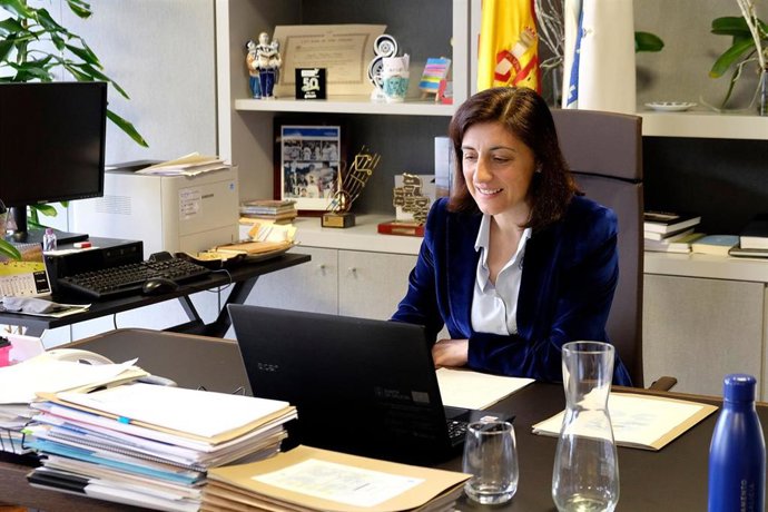 La conselleira de Medio Ambiente, Territorio e Vivienda, Ángeles Vázquez, se reúne telemáticamente con el sector de la construcción