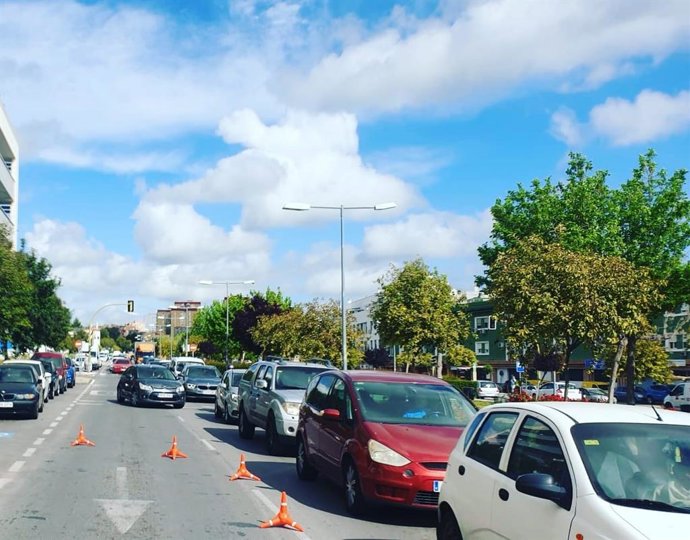 Control policial en Camas