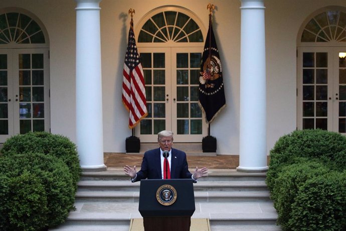 Roda de premsa de Donald Trump a la Casa Blanca