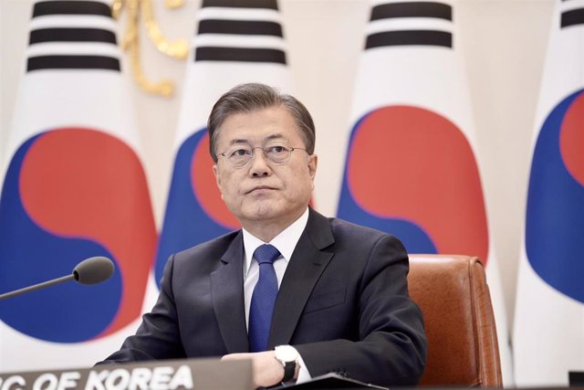 Moon Jae In, presidente de Corea del Sur. 