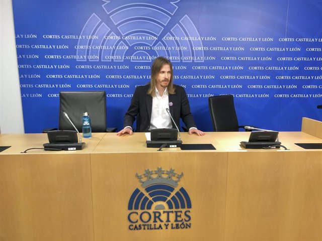 El procurador y secretario general de Podemos en CyL, Pablo Fernández.