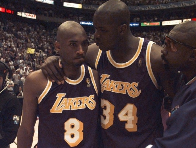 Kobe Bryant y Shaquille O'Neal en los Lakers