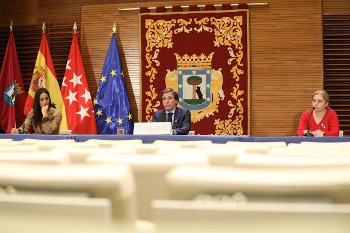 Rueda de prensa telemática en el Ayuntamiento de Madrid