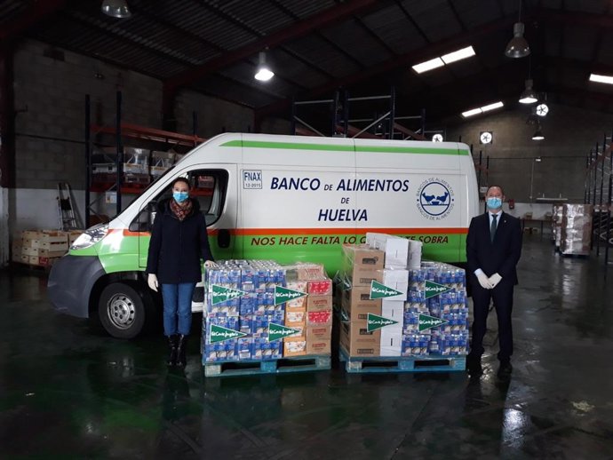 Donación del grupo El Corte Inglés al Banco de Alimentos de Huelva.