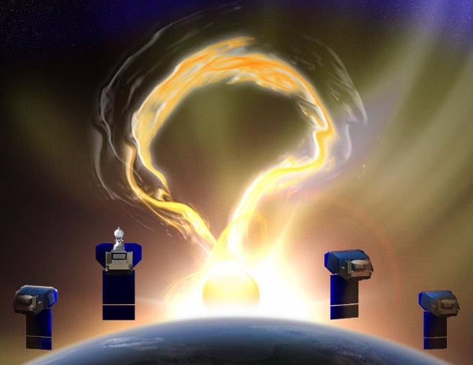 Cuatro microsatélites observarán el viento que sale de la corona solar