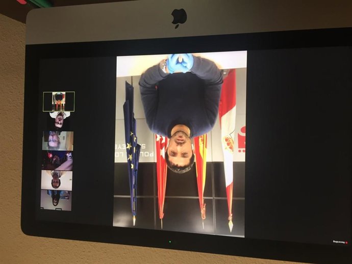 Rueda de prensa telemática convocada por el vicealcalde de San Sebastián de los Reyes, Miguel Ángel Martín Perdiguero