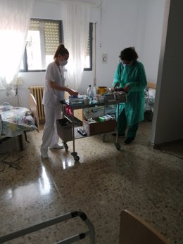 Centro acondicionado para mayores positicos por coronavirus 