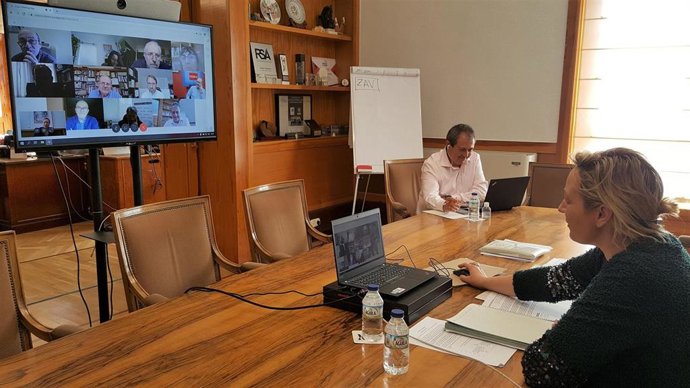 Marta Gastón preside, vía telemática, la reunión del Grupo Asesor de Economía COVID-19