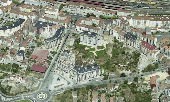 Zona en la que el Ayuntamiento de Ourense proyecta la construcción de un parque de 18.000 metros cuadrados