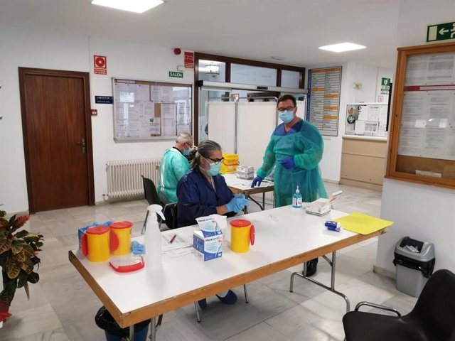 Test rápidos realizados en la residencia de mayores Matía Calvo