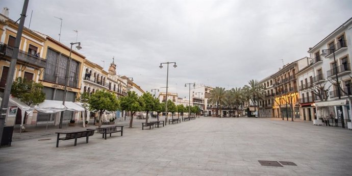 Vista del municipio de Utrera (Sevilla) durante el estado de alarma
