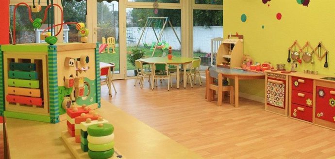 Imagen de un aula de una escuela infantil vacía en una imagen de archivo