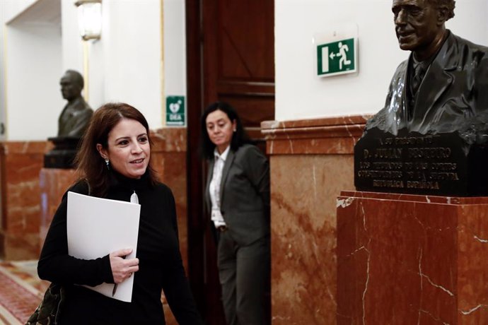 La vicesecretaria general del PSOE y portavoz parlamentaria, Adriana Lastra