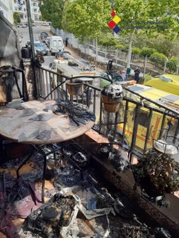 Incendio en una vivienda de Ubrique (Cádiz)