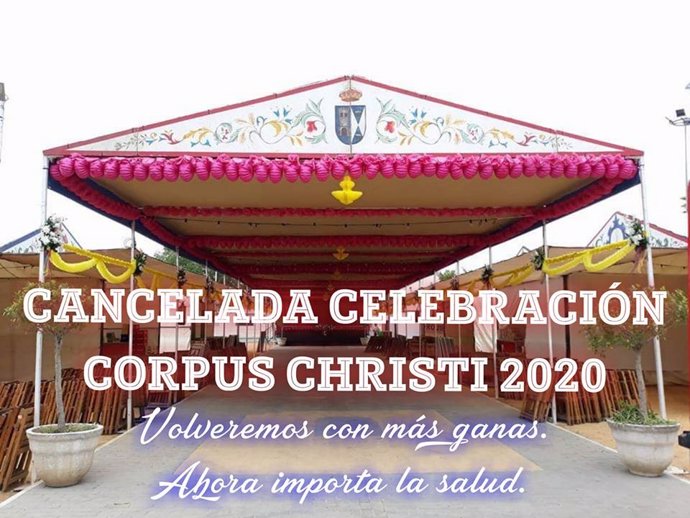 El Ayuntamiento de Albaida anuncia la cancelación de las fiestas del Corpus Christi