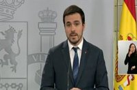 Garzón dice que el Gobierno trabaja en que el ingreso mínimo vital sea "lo más eficiente" y digno posible