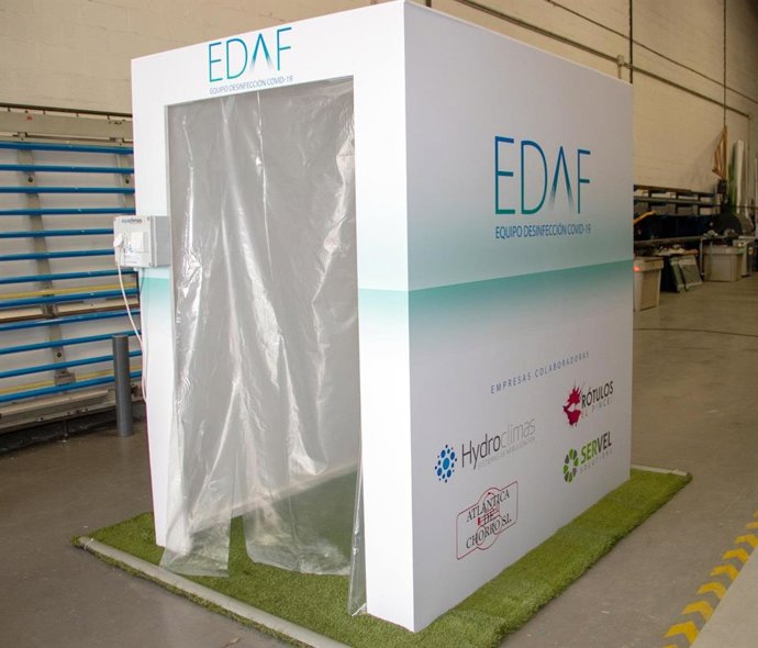 El prototipo 4.20 EDAF, para la desinfección personal contra el Covid-19, mediante agua pretratada con ozono