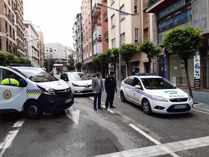 Control de la Policía Local de Jaén durante el estado de alarma